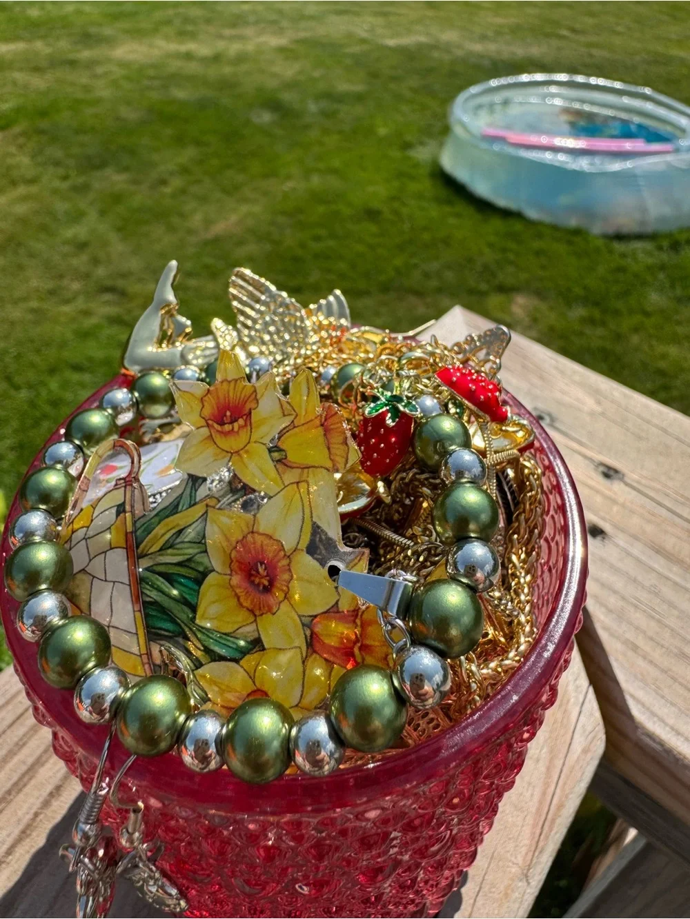 Strawberry Forest Mystery Jewelry Jar